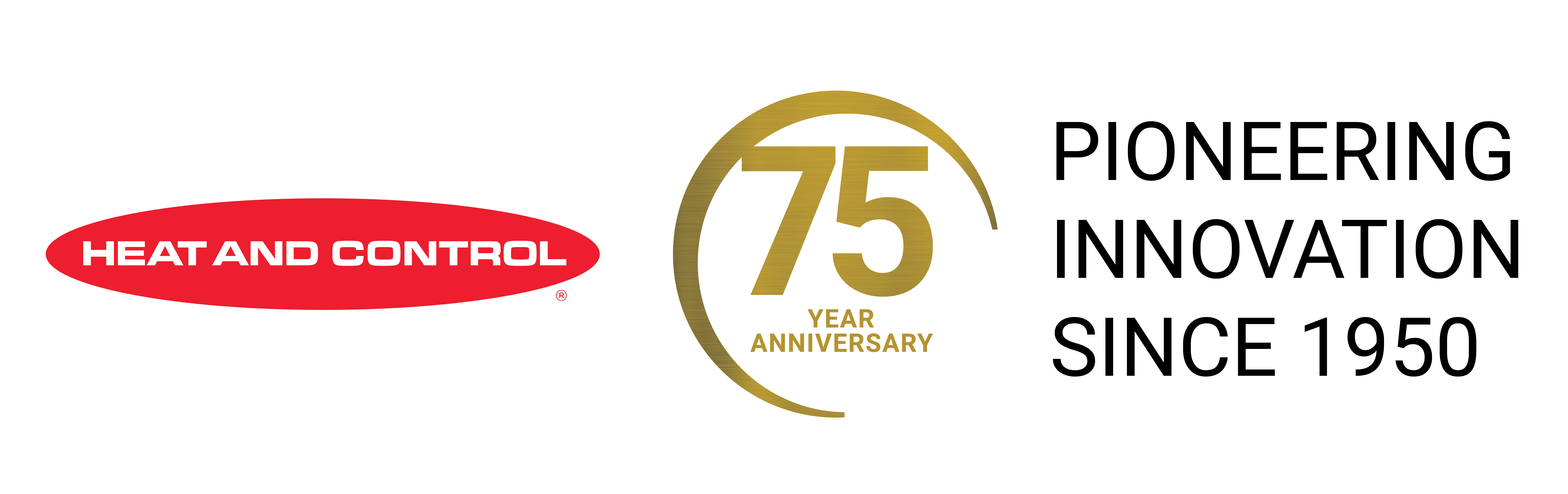 Heat and Control 75 Year Anniversary Logo and Tagline